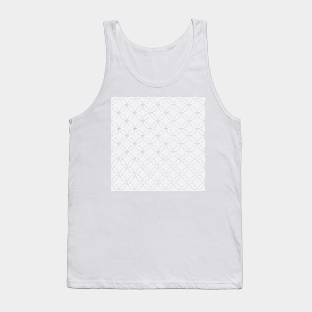 White blue  geometric pattern Tank Top by stupidpotato1